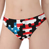 American Flag Jigsaw Puzzle Print Women's Panties