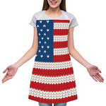 American Flag Knitted Print Adjustable Apron