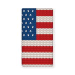 American Flag Knitted Print Baby Crib Sheet