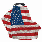 American Flag Knitted Print Baby Seat Cover
