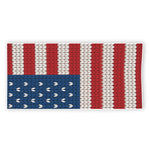 American Flag Knitted Print Beach Towel