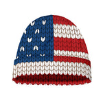 American Flag Knitted Print Beanie