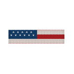 American Flag Knitted Print Bed Runner