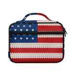 American Flag Knitted Print Briefcase Bible Bag