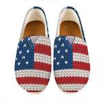 American Flag Knitted Print Casual Shoes