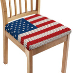 American Flag Knitted Print Chair Cushion Cover