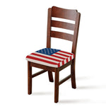 American Flag Knitted Print Chair Cushion Cover