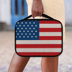 American Flag Knitted Print Classic Bible Case