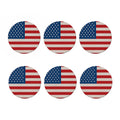 American Flag Knitted Print Coaster Set