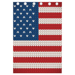 American Flag Knitted Print Curtain