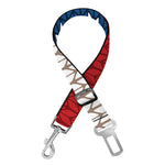 American Flag Knitted Print Dog Seat Belt