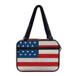 American Flag Knitted Print Double Strap Bible Bag