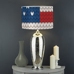 American Flag Knitted Print Drum Lamp Shade