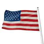 American Flag Knitted Print Flag