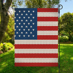 American Flag Knitted Print Garden Flag