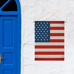 American Flag Knitted Print Garden Flag