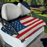 American Flag Knitted Print Golf Cart Seat Cover