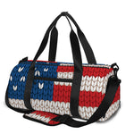 American Flag Knitted Print Gym Bag