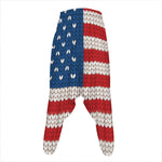 American Flag Knitted Print Hammer Pants