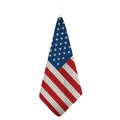 American Flag Knitted Print Hand Towel
