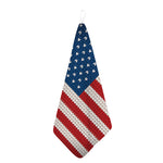 American Flag Knitted Print Hand Towel