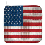American Flag Knitted Print Hand Towel