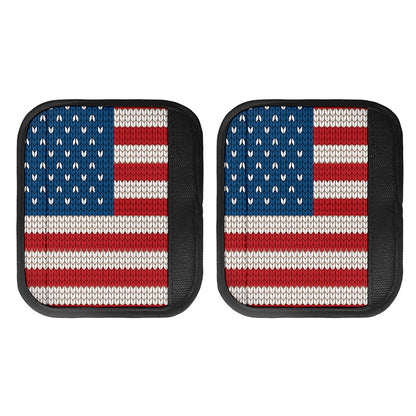 American Flag Knitted Print Handle Covers