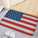 American Flag Knitted Print Indoor Door Mat