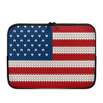 American Flag Knitted Print Laptop Sleeve
