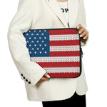 American Flag Knitted Print Laptop Sleeve