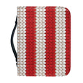 American Flag Knitted Print Leather Bible Cover