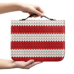 American Flag Knitted Print Leather Bible Cover