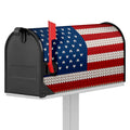 American Flag Knitted Print Mailbox Cover