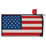 American Flag Knitted Print Mailbox Cover