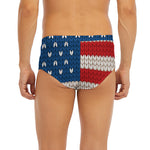 American Flag Knitted Print Men's Briefs