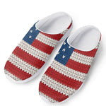 American Flag Knitted Print Mesh Casual Shoes