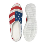 American Flag Knitted Print Mesh Casual Shoes
