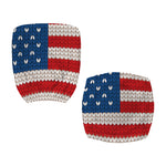 American Flag Knitted Print Office Chair Cover