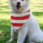American Flag Knitted Print Over The Collar Dog Bandana