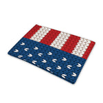American Flag Knitted Print Pet Cooling Mat Cover