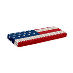 American Flag Knitted Print Piano Keyboard Cover