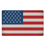 American Flag Knitted Print Polyester Doormat