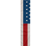 American Flag Knitted Print Table Runner