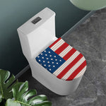 American Flag Knitted Print Toilet Lid Cover