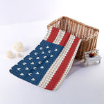 American Flag Knitted Print Towel