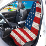 American Flag Knitted Print Waterproof Car Seat Cover