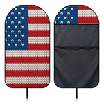 American Flag Knitted Print Waterproof Car Seat Cover