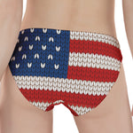 American Flag Knitted Print Women's Panties