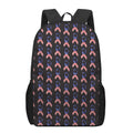 American Flag Ribbon Pattern Print 17 Inch Backpack