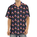 American Flag Ribbon Pattern Print Aloha Shirt